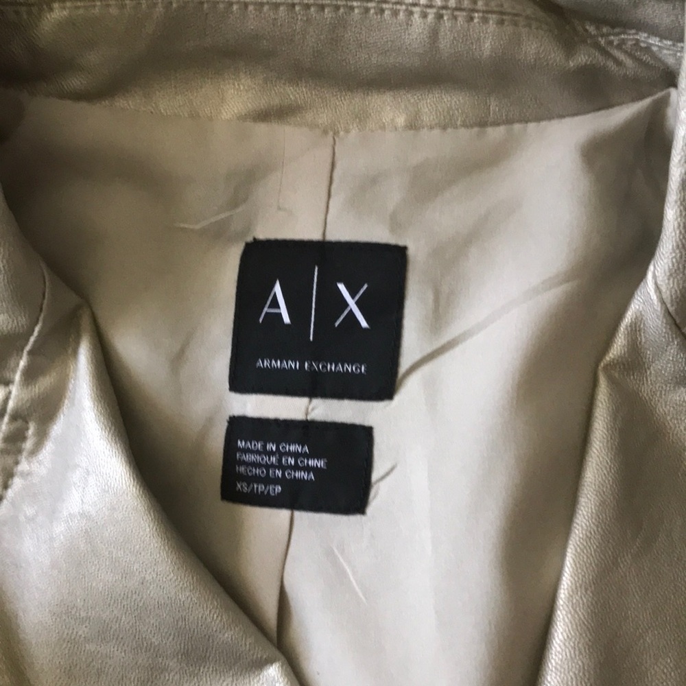 Metallic leather jacket - Picture 2 of 5